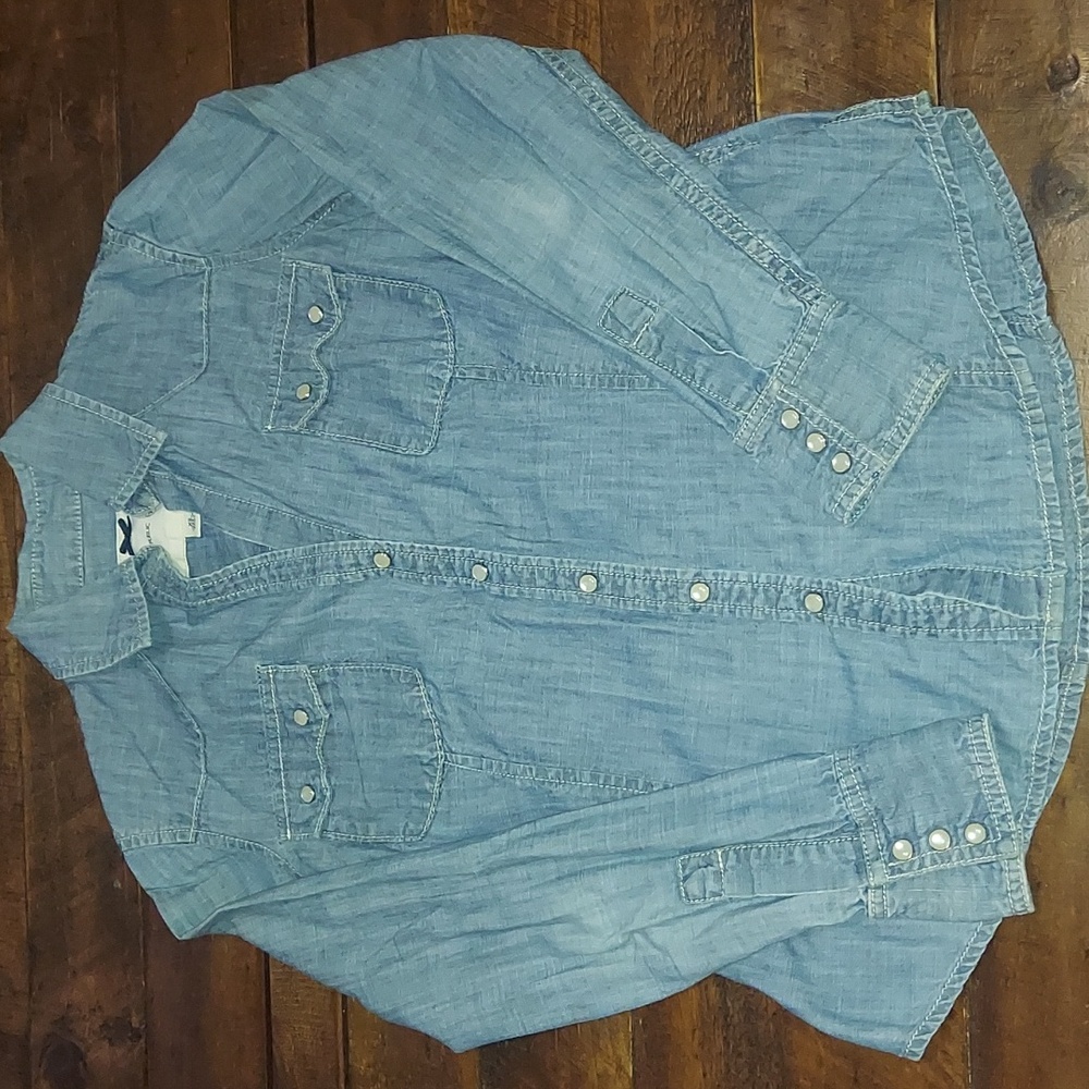 Banana Republic jean blouse